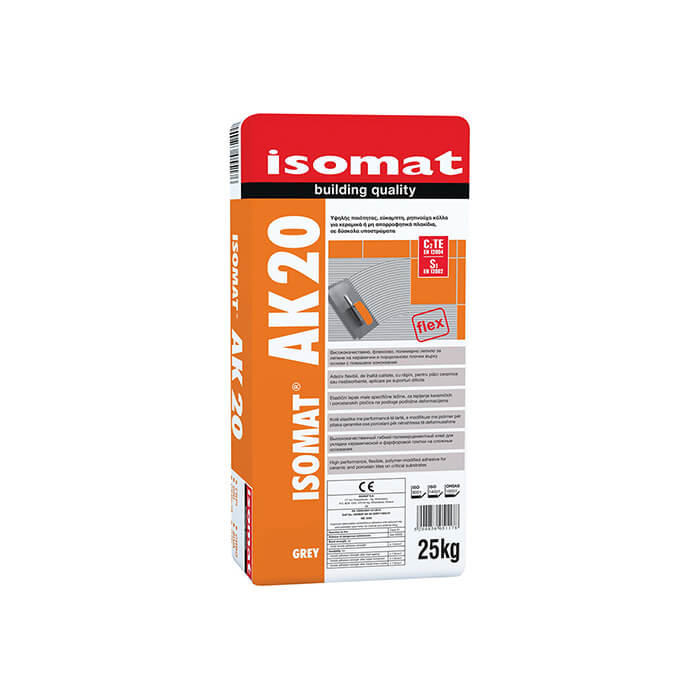 Isomat Ak-20 Fayans Yapıştırıcısı Gri 25Kg