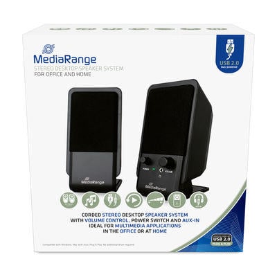 Media Range Mros352 Masaüstü Hoparlör Usb Siyah