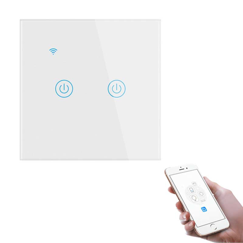 Sunlight Smart 2'li 1 Yönlü Anahtar (Açık/Kapalı) 10Amper Yük (200W) Wifi Tuya Uygulama