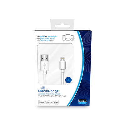 Media Range Mrcs178 Şarj ve Senkronizasyon iPhone USB Kablosu Beyaz