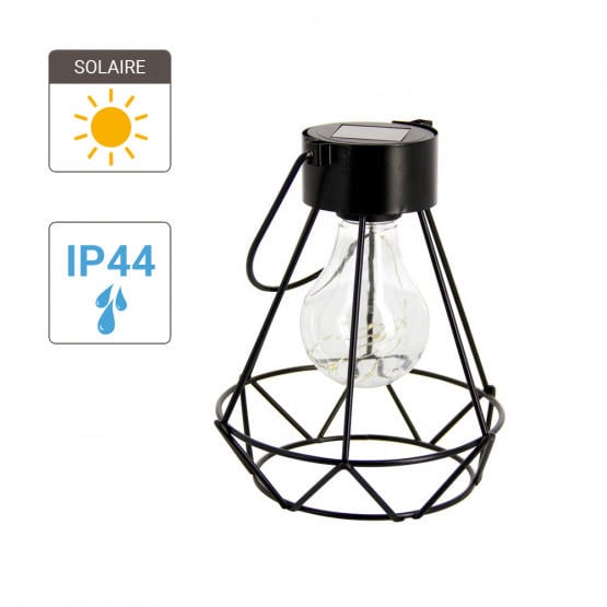 Xanlite Solar Siyah Fener 24Cm