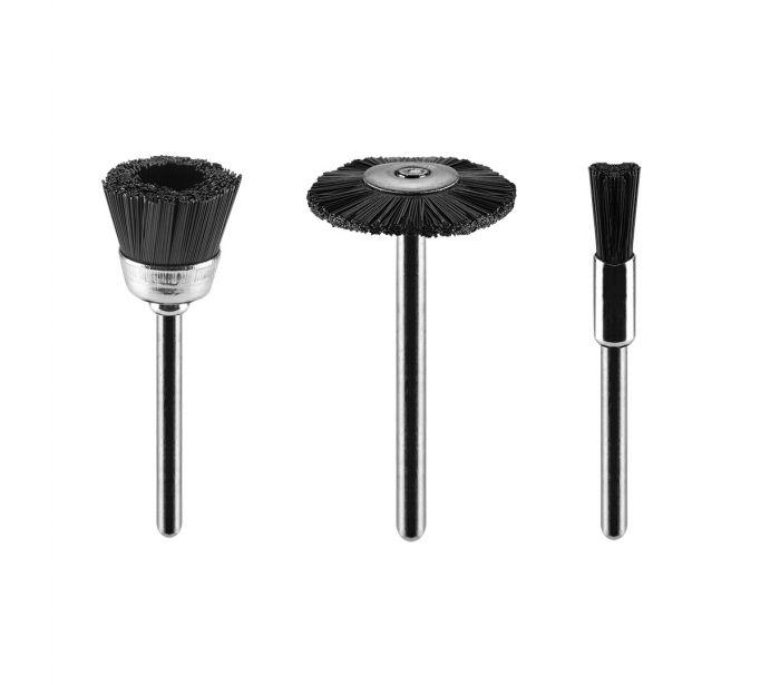 Graphite 3'lü Mini Naylon Tel Fırça Seti