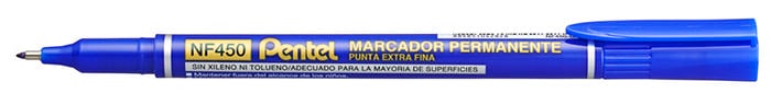 Pentel Kalıcı Marker Ekstra İnce Uç Mavi