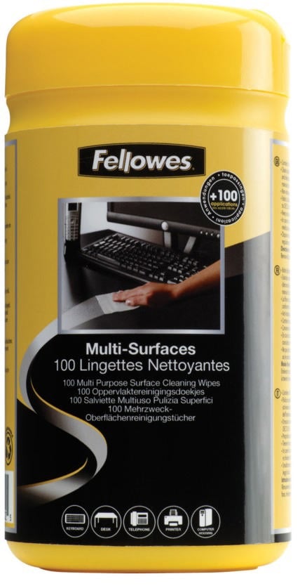 Fellowes Yüzey Temizleme Mendilleri