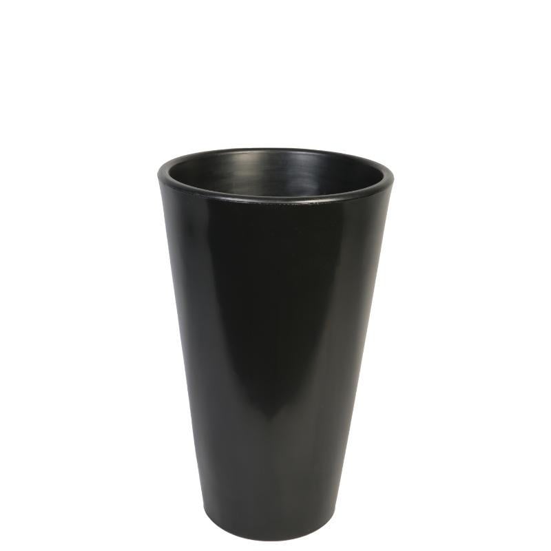 Top Roto Dönme Yuvarlak Saksı 39X80Cm - Siyah