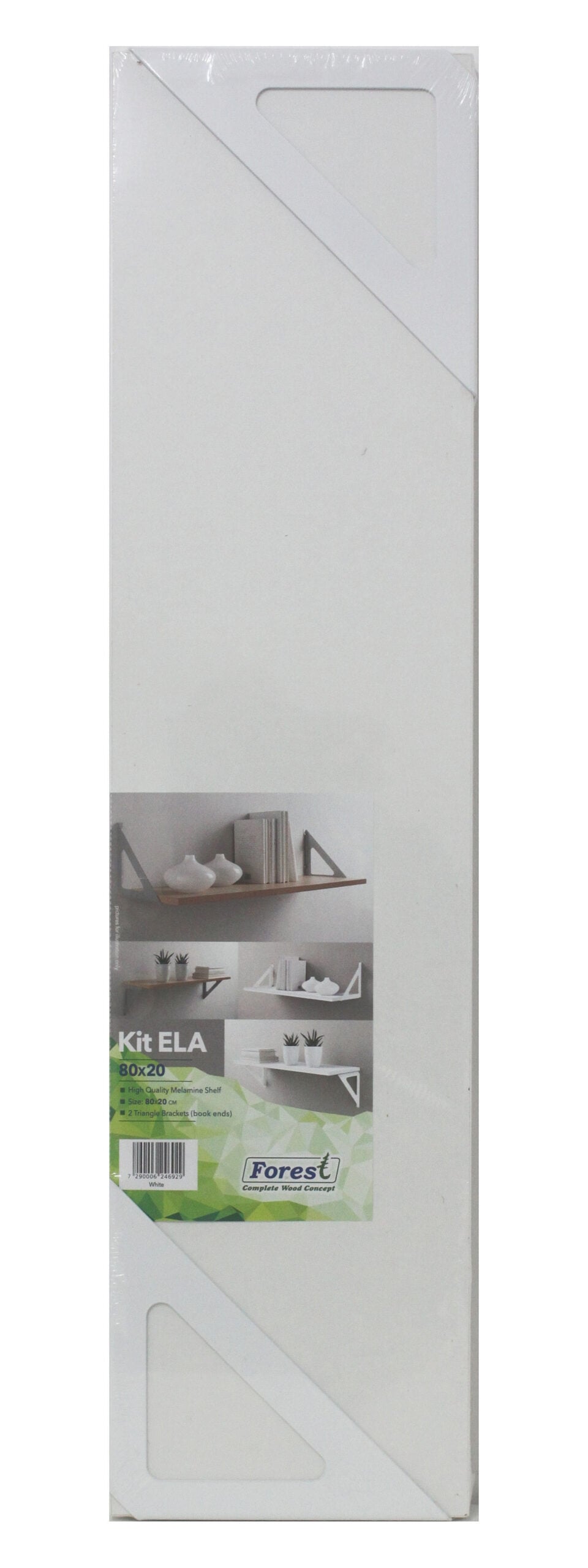 Raf Seti 'Ela' 80X20Cm Beyaz