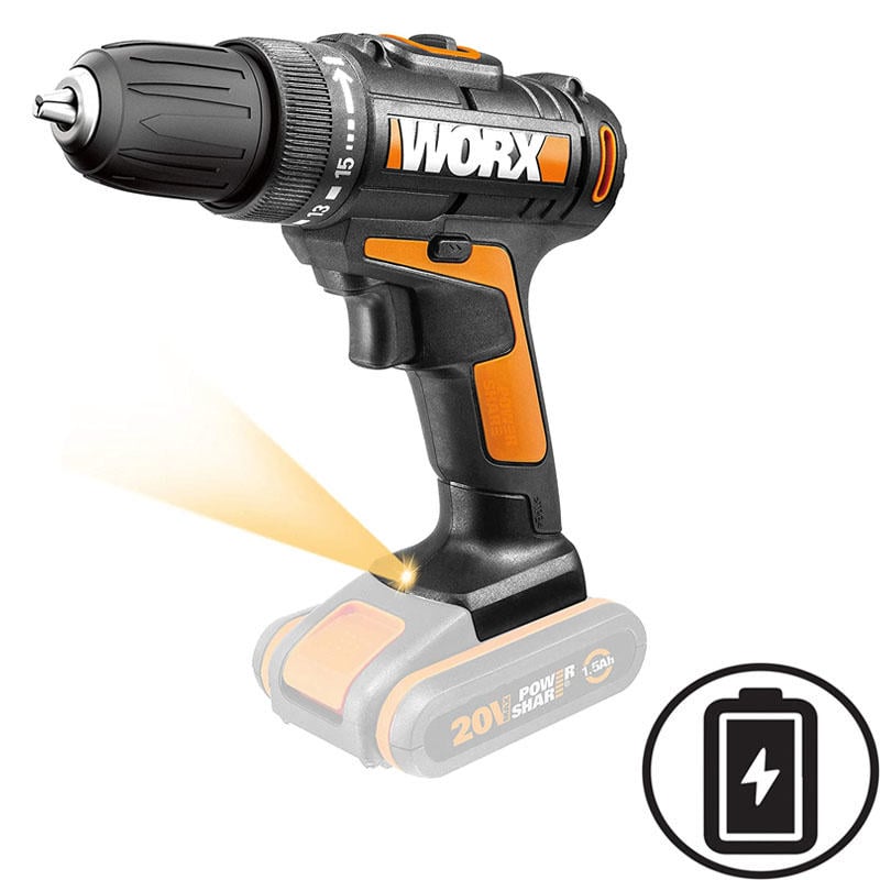 Worx Wx101.9 Akülü Power Share Matkap ve Vidalama Makinesi 30Cm Solo 20V