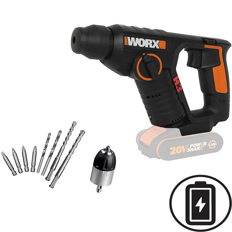 Worx Wx394.91 Akülü Rotary Kırıcı Delici Solo 20V