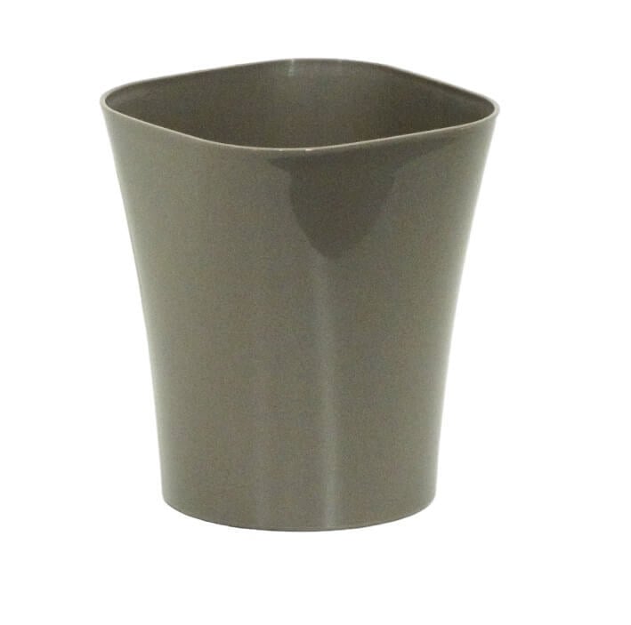 Viomes Gloss Orkide Zambak Saksı 12X12X14Cm Taupe