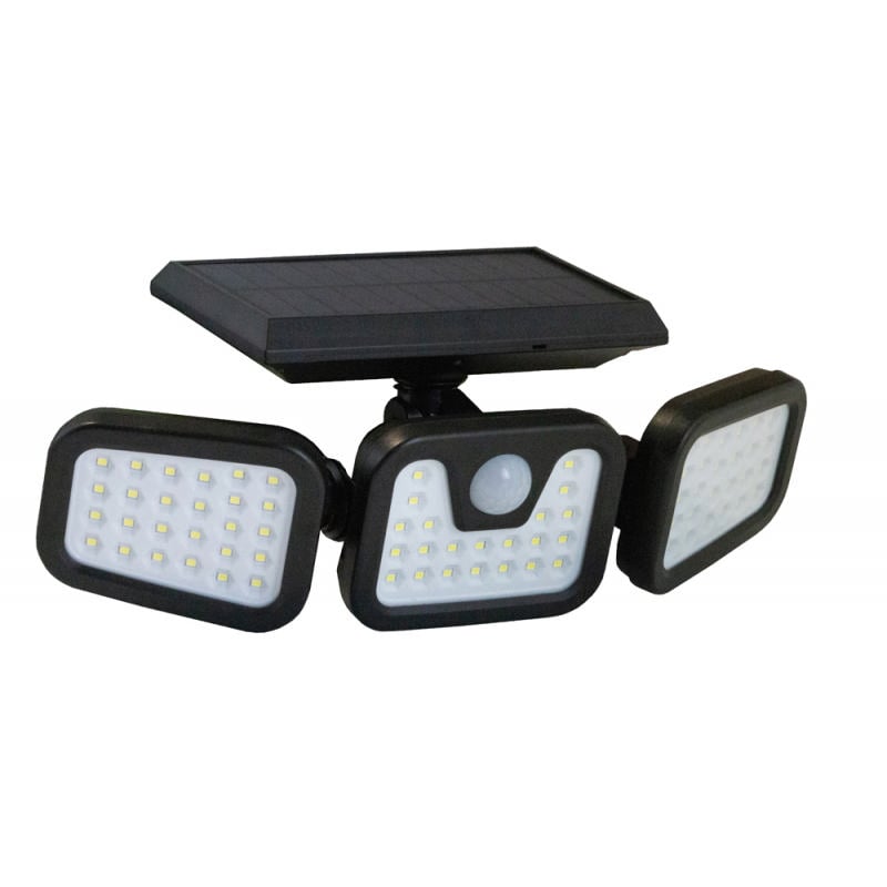 Ezsolar Led Solar Sensörlü Duvar Armatürü 650Lm 4000Κ Ip44 Döner Başlıklı