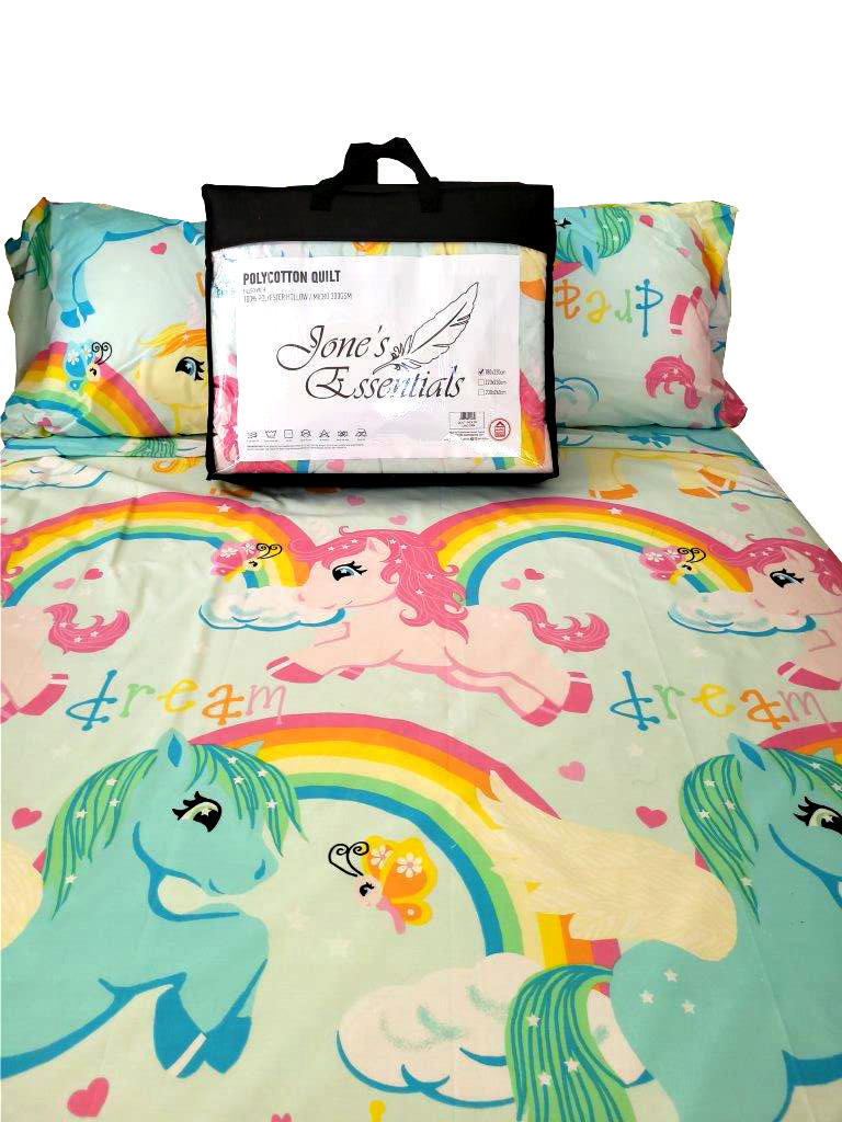 Jones Essentials Quilt 180X230Cm Unicorn