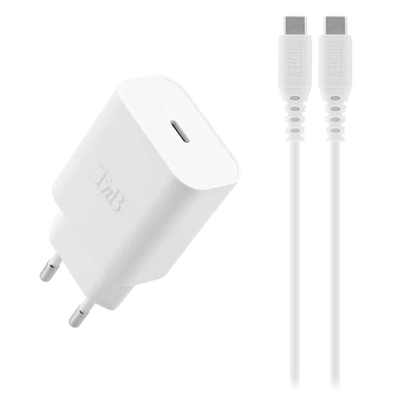 Tnb Chpdtc20 Usb-C Power Delivery 20W Duvar Şarj Cihazı + Usb-C to Usb-C Kablo