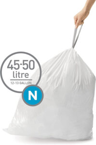 Simplehuman Çöp Torbası Astarı Kod N (45-50L) 20 Adet