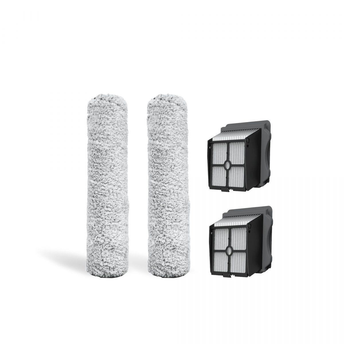 Tineco Aksesuar – Floor One S3 / Breeze Yedek Fırça Rulosu Kiti - 2X Fırça Rulosu & 2X Hepa Assy
