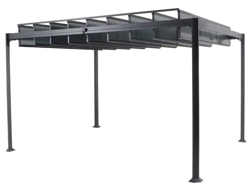 Hesperide Belize Alüminyum Kanatlı Çatılı Pergola 3X3.8M - Gri