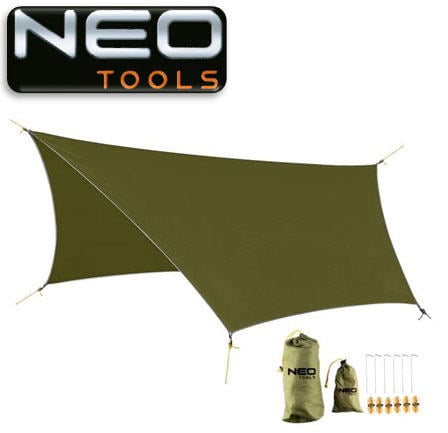 Neo Set Tarp Kiti Kancalar Ve İplerle Birlikte 360X290Cm 2000Pu 210T