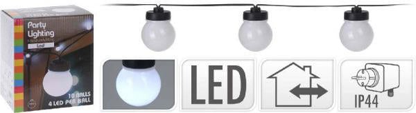 Party Lights 10 Ampul Led Beyaz