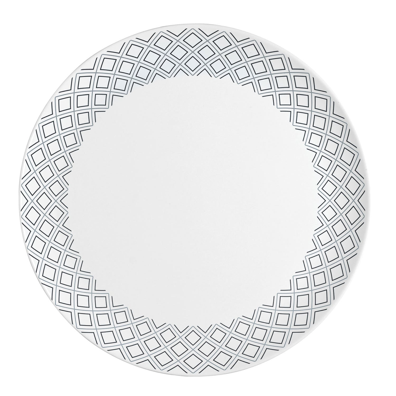 Larah Yemek Tabağı 27Cm Siyah/Gri Cone