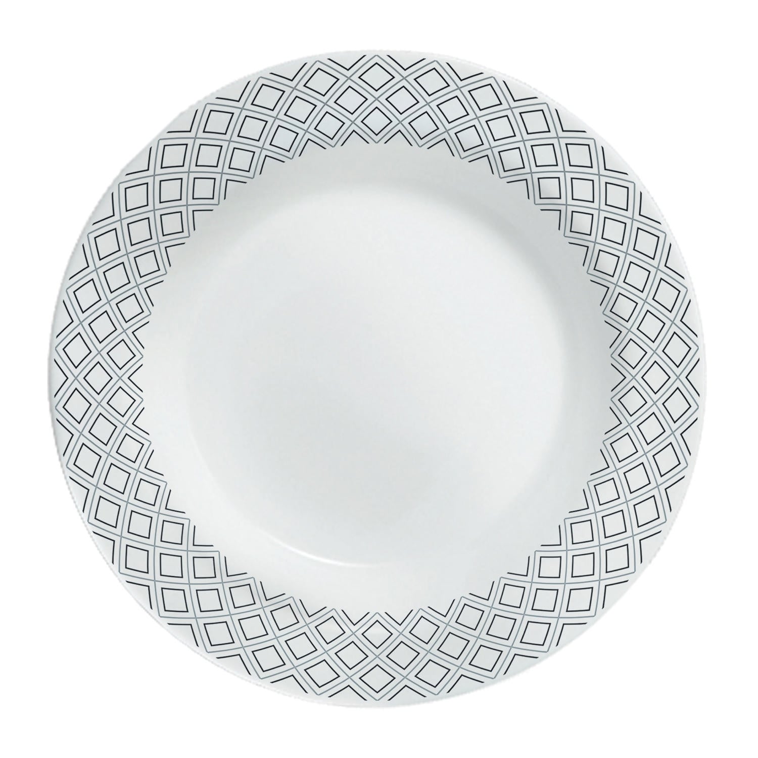 Larah Çorba Tabağı 22Cm Siyah/Gri Con