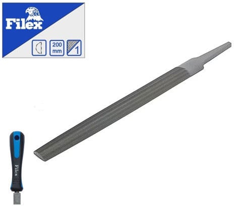 Filex Eğeler Yarım Yuvarlak 8 200Mm Düz