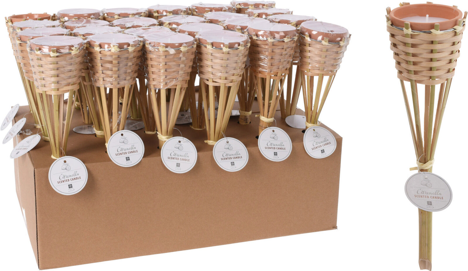 Bambu Meşale Citronella 35Cm