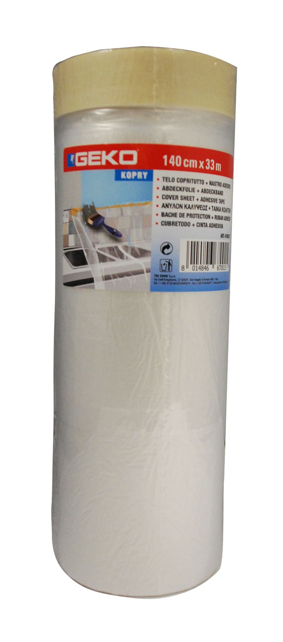 Geko Örtü Brandası+Yapışkanlı Bant 140Cmx33M