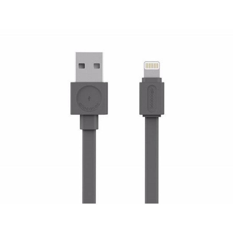 Powercube USB Kablo Lightning Düz Gri