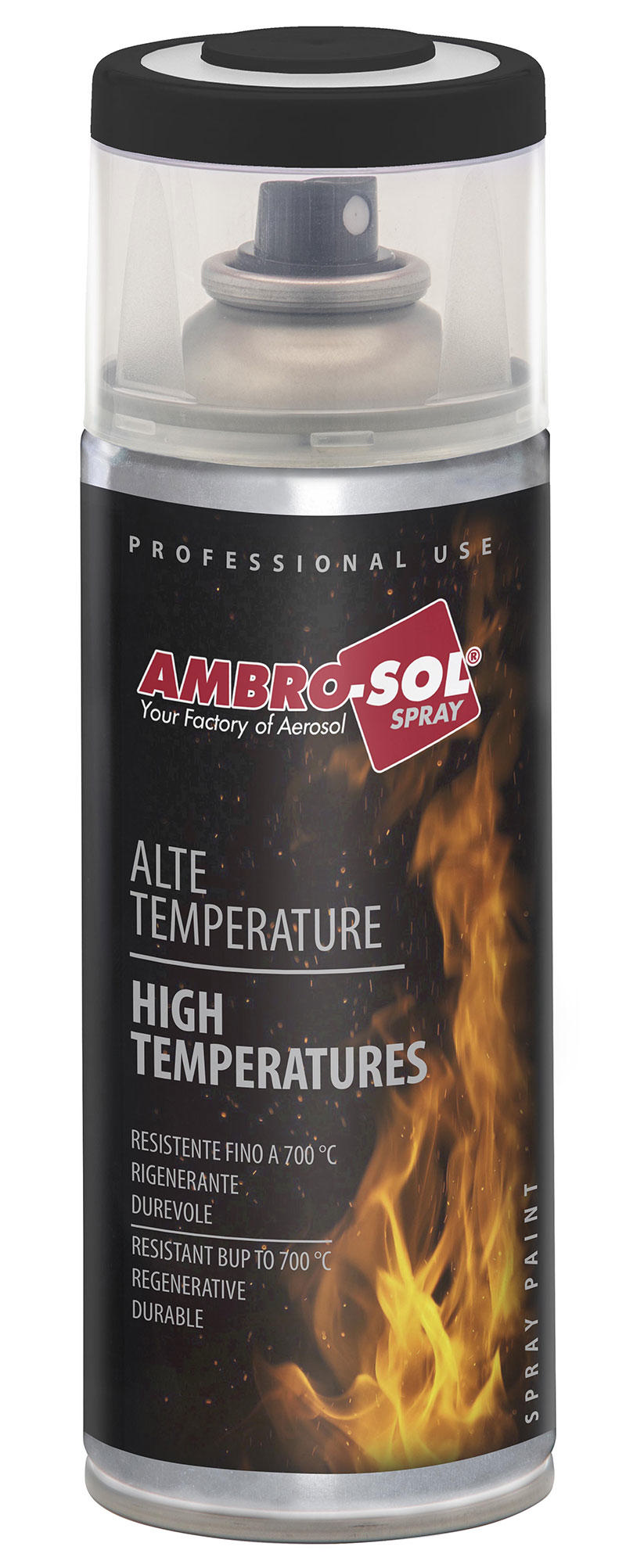 Ambrosol Sprey Yüksek Isıya Dayanıklı Siyah 400Ml
