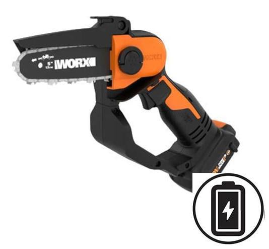 Worx Akülü Budama Testeresi 20V Power Share 5" 2Ah, Wg325E 37X7.8X17Cm