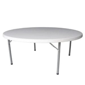 Montana Katlanabilir Yuvarlak Masa 160X74Cm - Off White