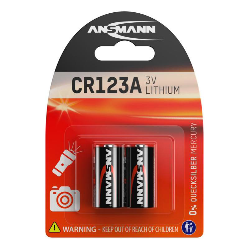 Ansmann Cr123 A-Packof2-Lityum Pil 3V