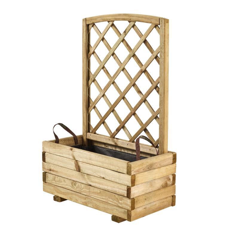 Cerland Trellisli Ahşap Saksı Cajou 35Mm-X80X120X40Cm