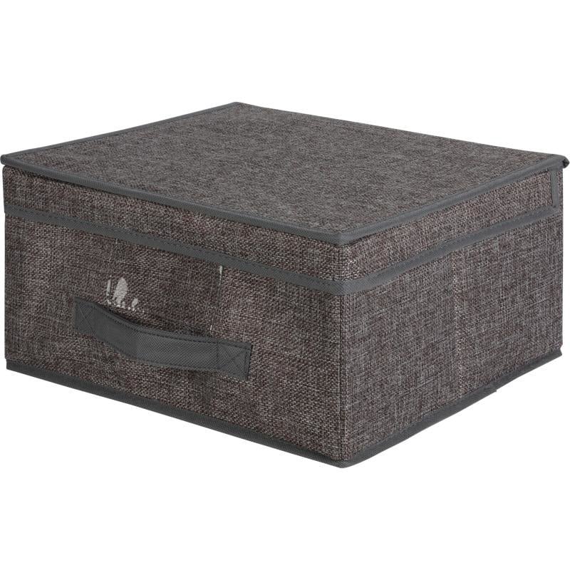 Kapaklı Saklama Kutusu 31X28X16Cm - Açık Gri