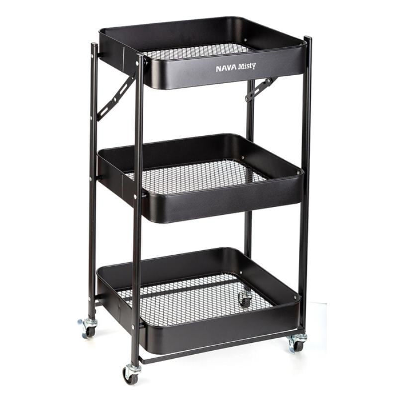 Nava Misty Katlanabilir Metal Depolama Arabası - 3 Katlı 77Cm