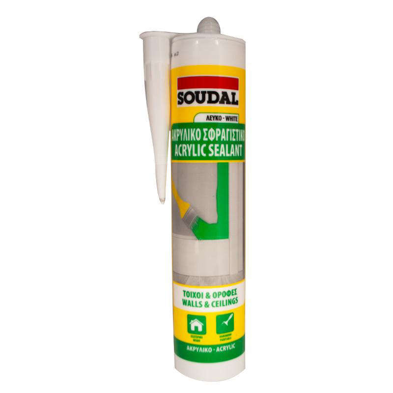 Soudal Akrilik Derz Dolgu - Beyaz 280Ml