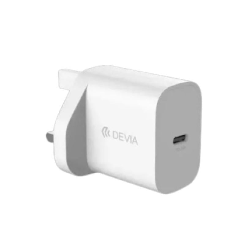 Devia Hızlı Şarj Cihazı İngiltere 20W Type C - Beyaz