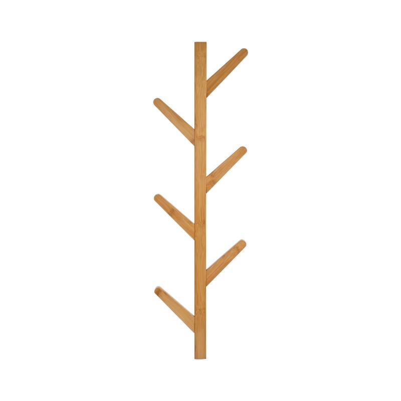 Estia Bambu Duvar Askılığı 6 Kancalı 84X26Cm
