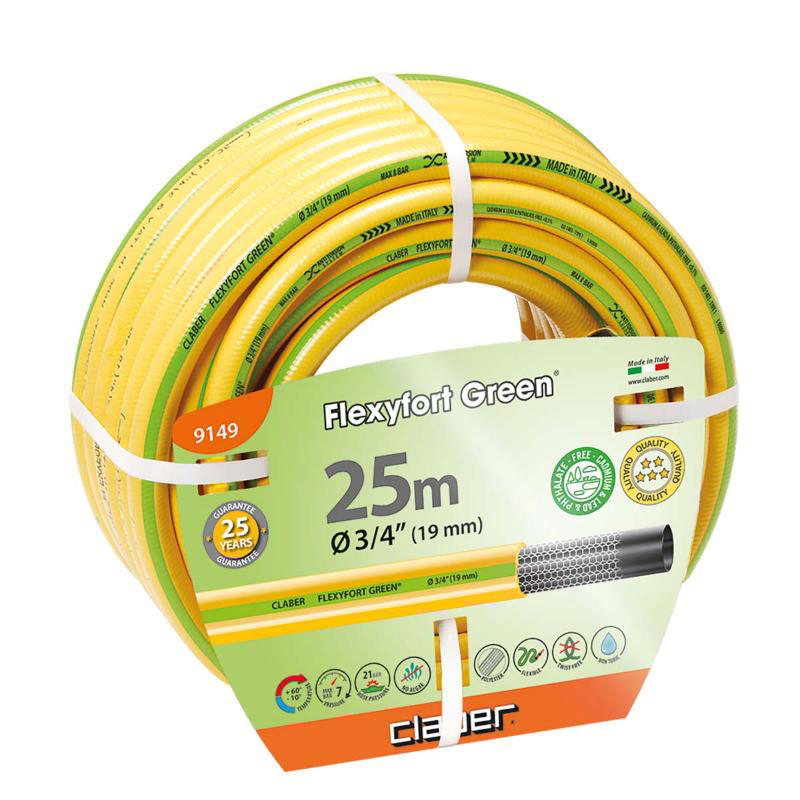 Claber Flexyfort Yeşil Hortum 25M 19Mm