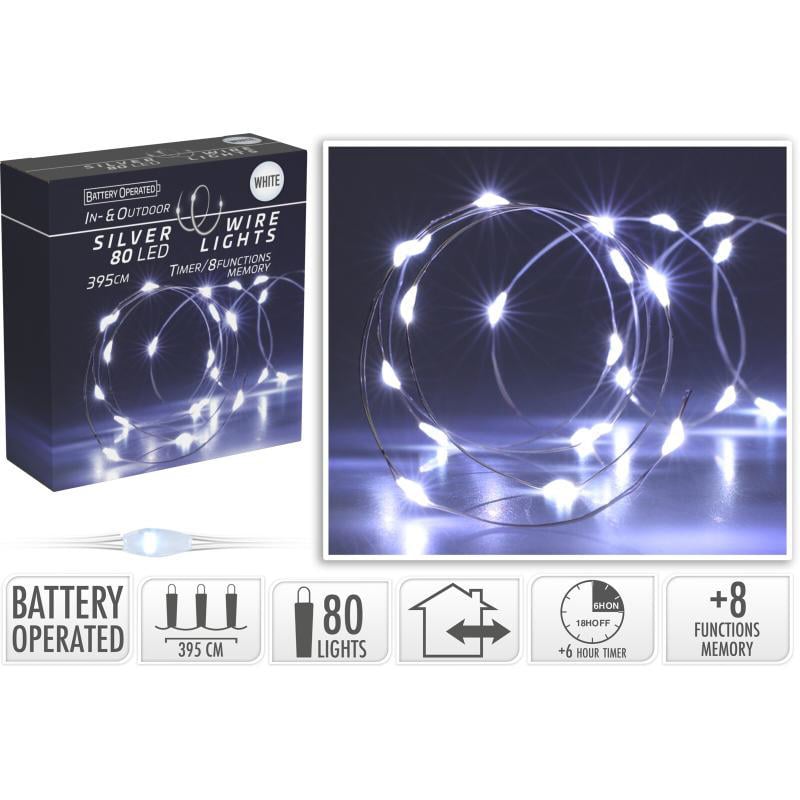 Silverwire 80 Led Işık 395Cm - Beyaz