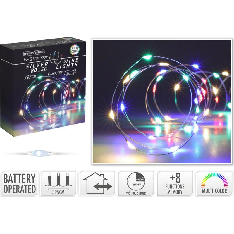 Silverwire 80 Led Işık 395Cm - Çok Renkli