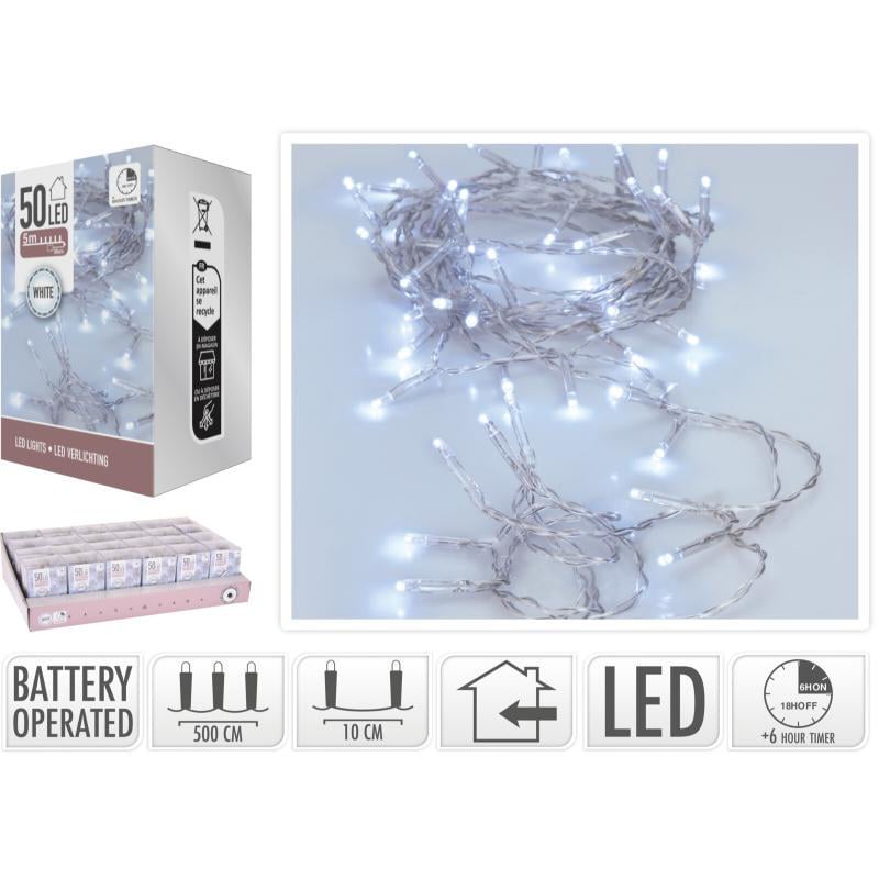 Led Işıklar 50'li 5M - Beyaz