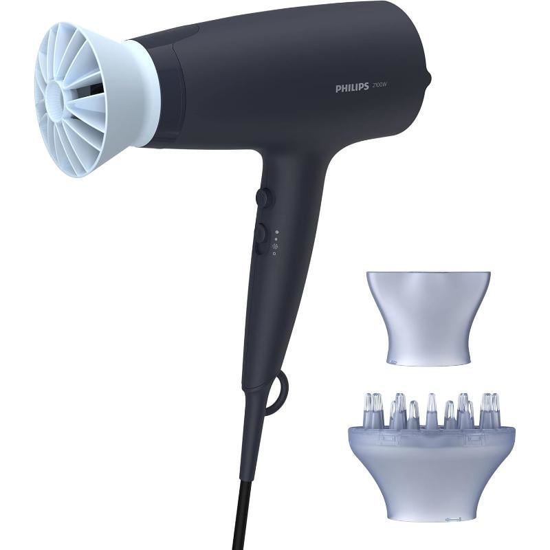 Philips Saç Kurutma Makinesi 2100W 6 Hızlı ThermoProtect Difüzörlü - Siyah