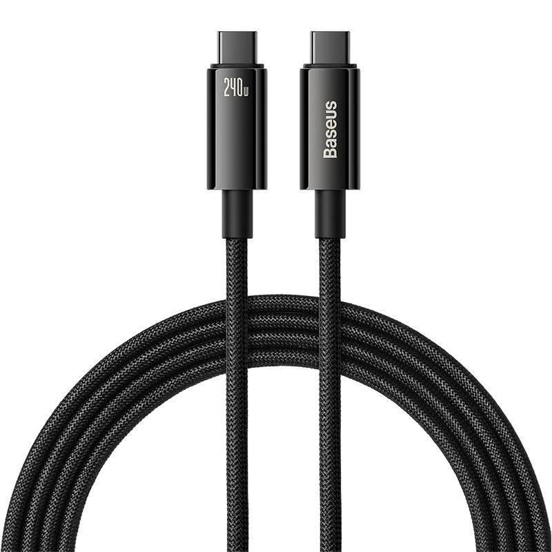 Baseus Cable Tungsten Gold Usb-C To Usb-C 240W 2.0M - Siyah
