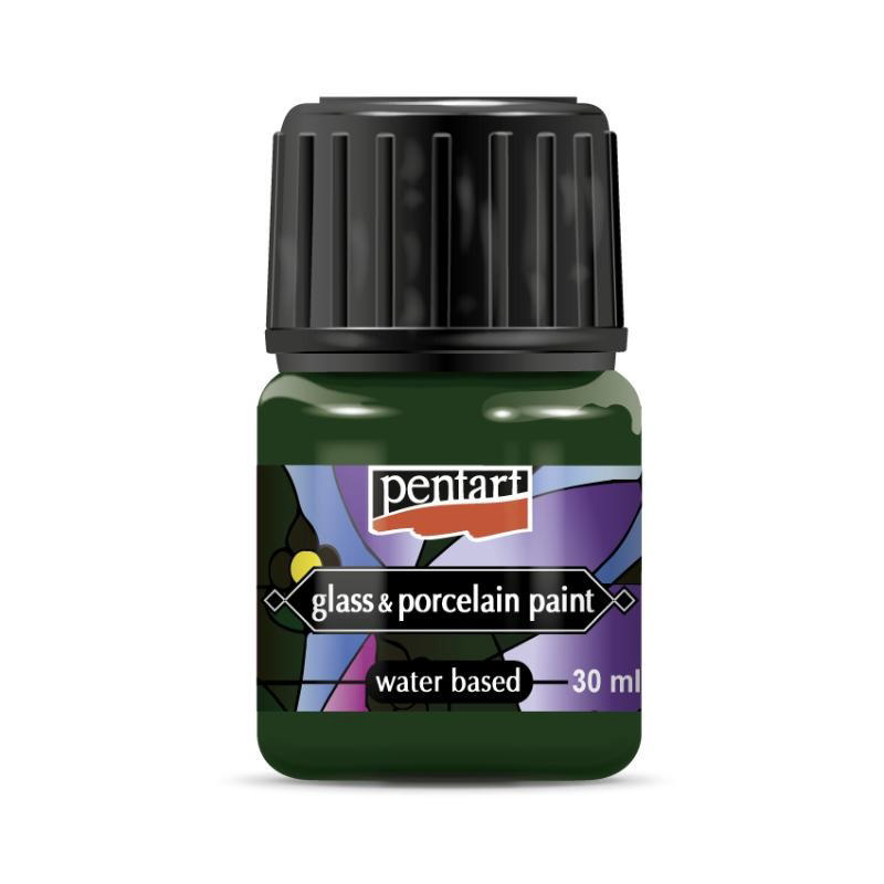 Pentart Cam Ve Porselen Boyası 30Ml - Yeşil