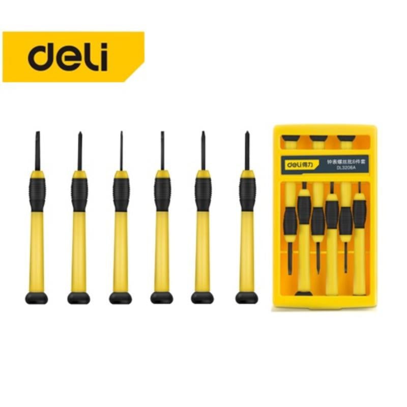 Deli Tools Elektronik Hassas Tornavida Seti 6'lı