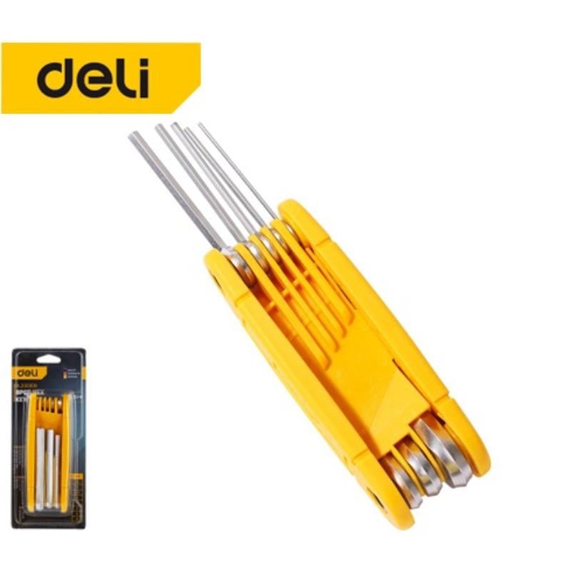 Deli Tools Katlanabilir Allen Anahtar Seti 8'li