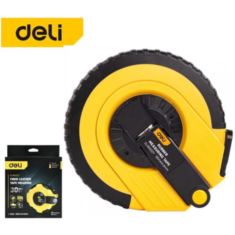 Deli Tools Fiberglas Ölçüm Şeridi 30M 12.5Mm