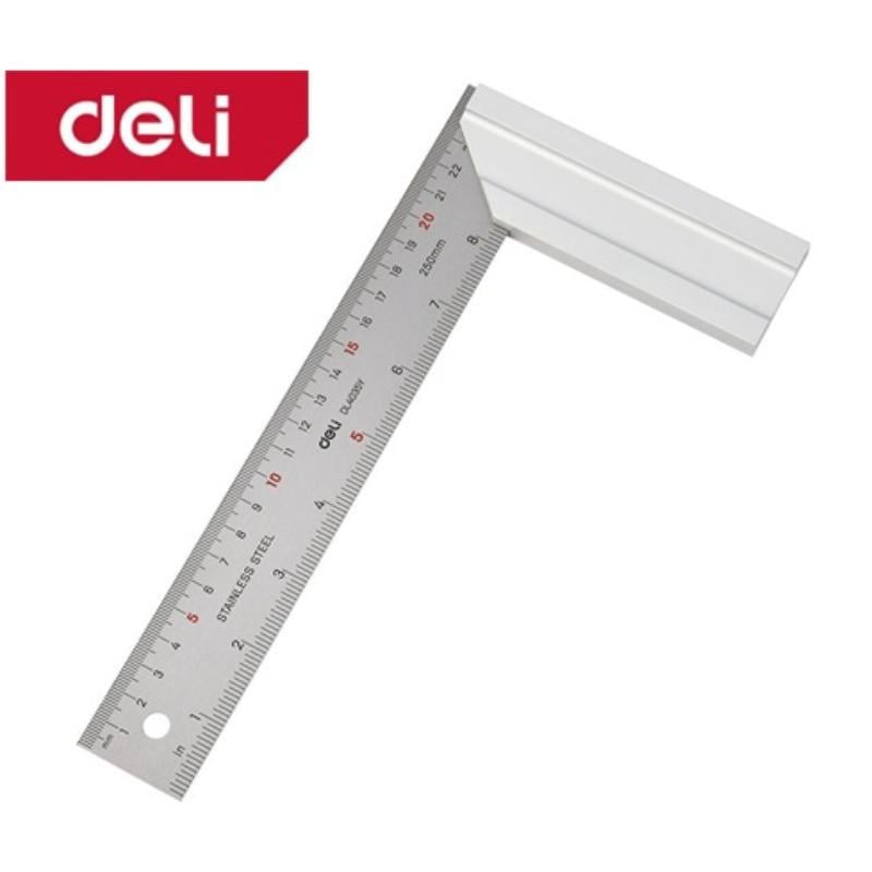 Deli Tools Çelik Gönye 250Mm