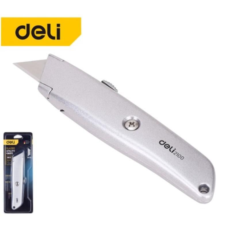 Deli Tools Alüminyum Ağır Hizmet Maket Bıçağı
