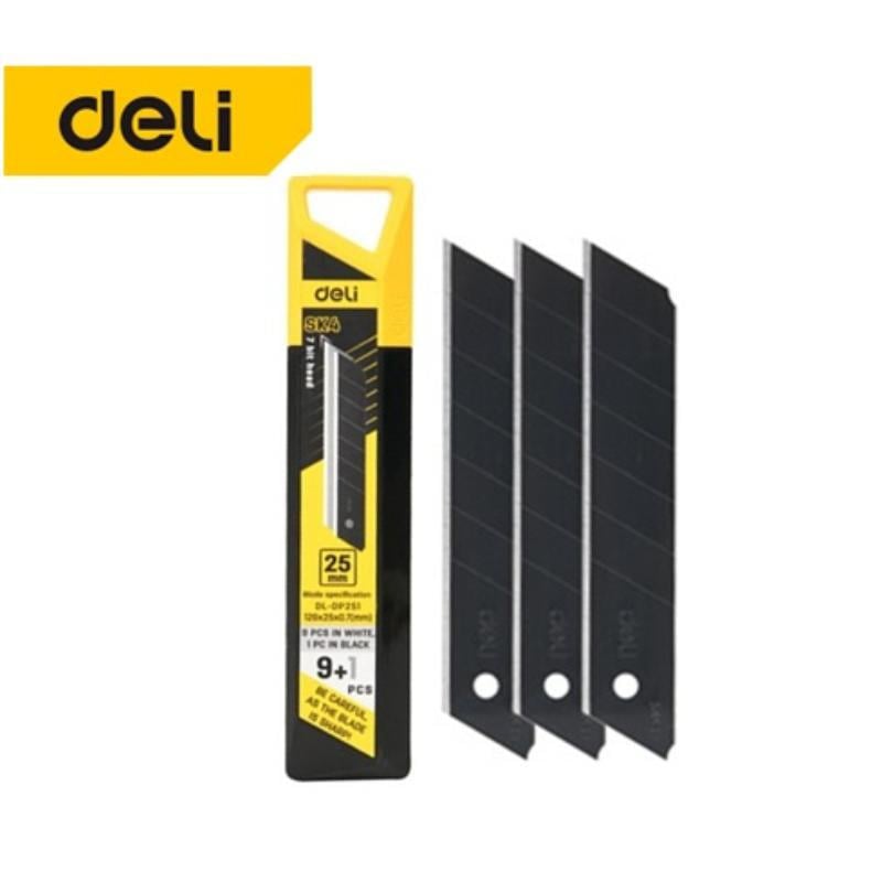 Deli Tools Sk4 Maket Bıçağı Yedeği 25Mm 10'lu Paket